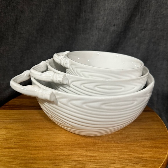 White Ceramic Bowls Set Temptations - Picture 9 of 13